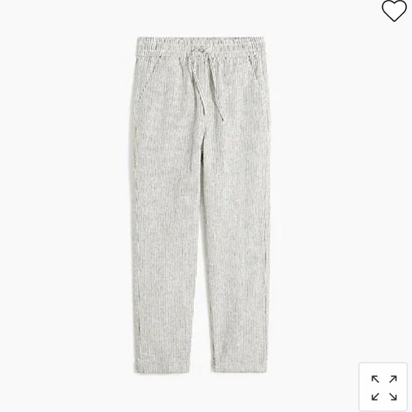 🆕NWT J Crew Linen Cotton Drawstring Pant Size 8 - Picture 9 of 9